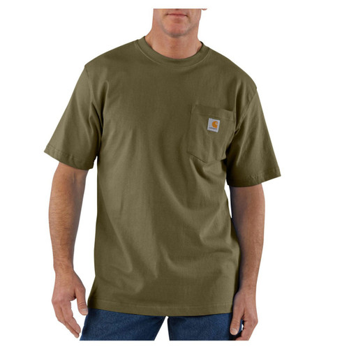 Carhartt Men's K87 Short-Sleeved Crewneck Workwear Pocket T-Shirt