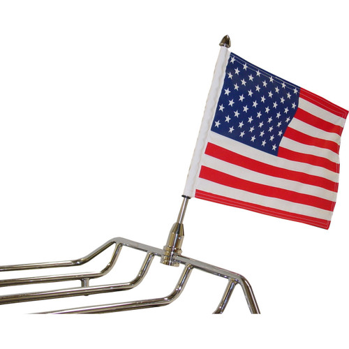 Parade Fixed Stainless Steel Motorcycle Flag Mount - 1/2"