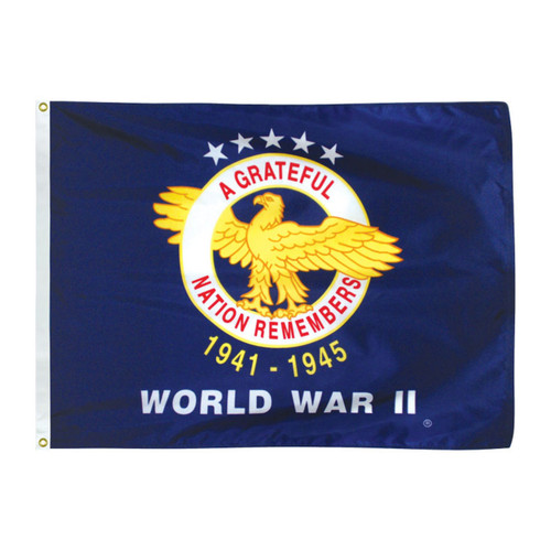 World War II Veterans 3ft x 4ft Nylon Flag