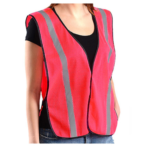 Safety Girl Women's Non-ANSI Mesh High-Vis Pink Safety Vest
