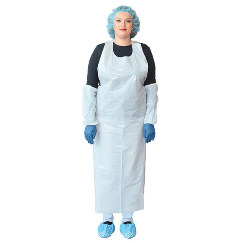 50 Pack Sanitary Disposable Polyethylene Apron- ANASPE2AP