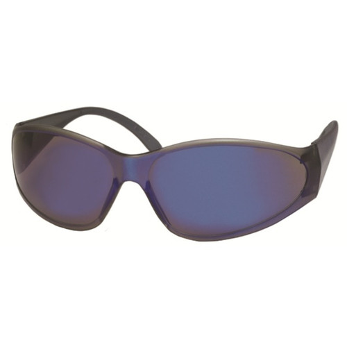 ERB Blue Frame and Blue Mirror Lens Safety Glasses