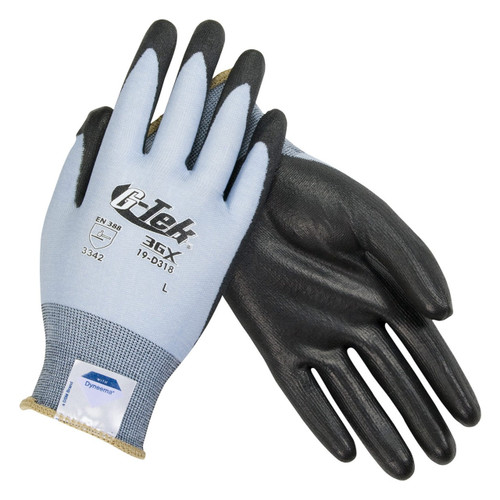 G-Tek 19-D318 3GX A2 Cut Polyurethane Coated Gloves - Single Pair
