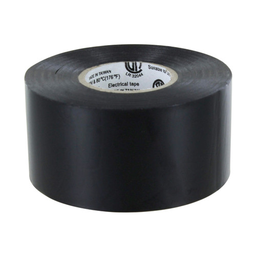 Rugged Blue M 307 Electrical Tape 1.5in x 66ft U/L Flame Retardant Black