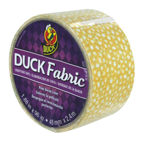 Duck Tape Yellow Speckled Dot Fabric Crafting Tape - 281613