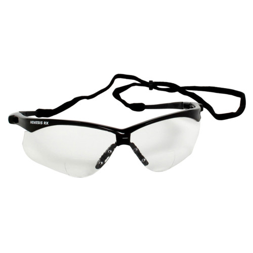 Jackson Nemesis RX Black Frame Clear Lens Safety Glasses