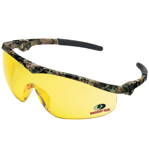 Crews Winchester Safety Glasses with Mossy Oak Frame and Amber Lens