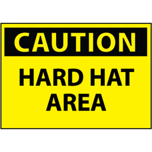 Hard Hat Area 10x14 Sign