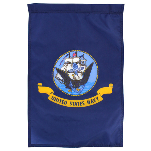 Navy Garden Flag 12" x 18" Nylon