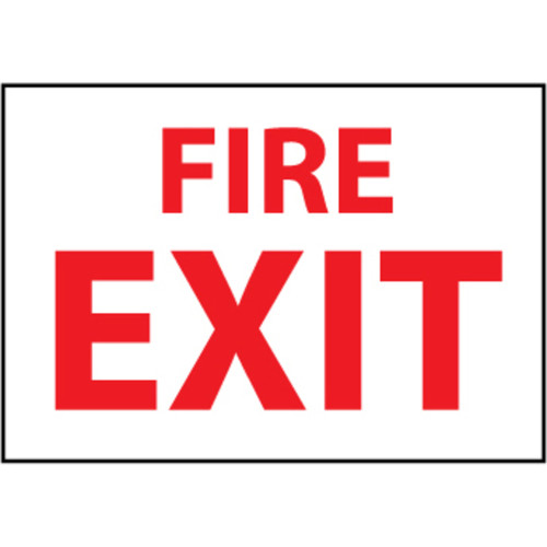 Fire Exit, 10x14 Vinyl Sign