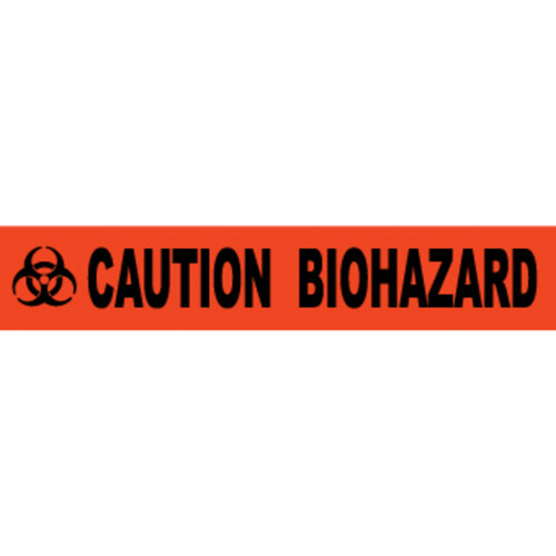 Caution Biohazard, 3", Barricade Tape