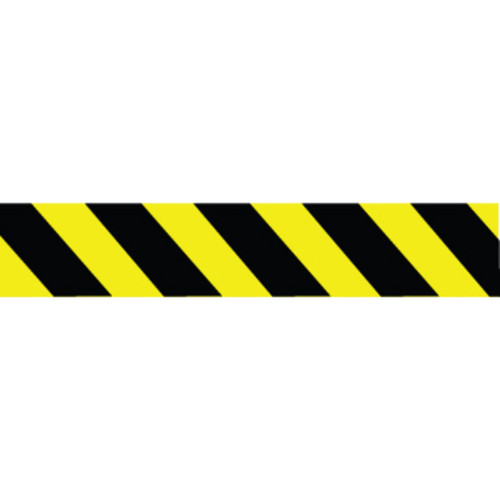 Yellow & Black Stripe, 3" x 200', Barricade Tape