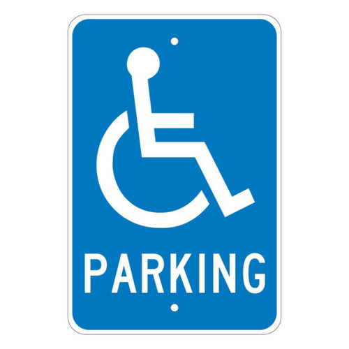 Parking, Handicapped Symbol, 18x12, .040 Aluminum Sign