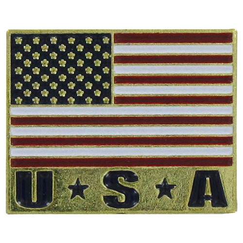 Gold USA Pin - 0.75" x 0.75"