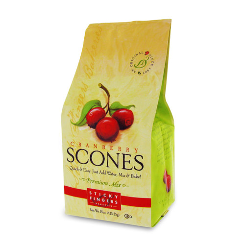 15-oz. (425g) Sticky Fingers Cranberry Scones Mix