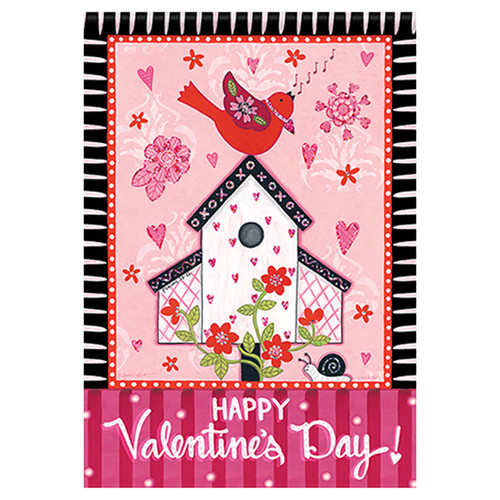 Valentine Garden Flag - Valentine House - 12.5in x 18in