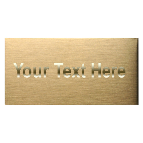 Large Brass Engraving Plate - 3.25in x 6.25in