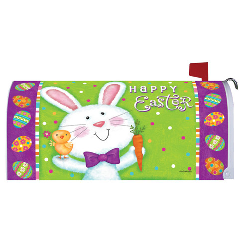 Easter Mailbox Cover - Bowtie Bunny - 17.75" x 20"