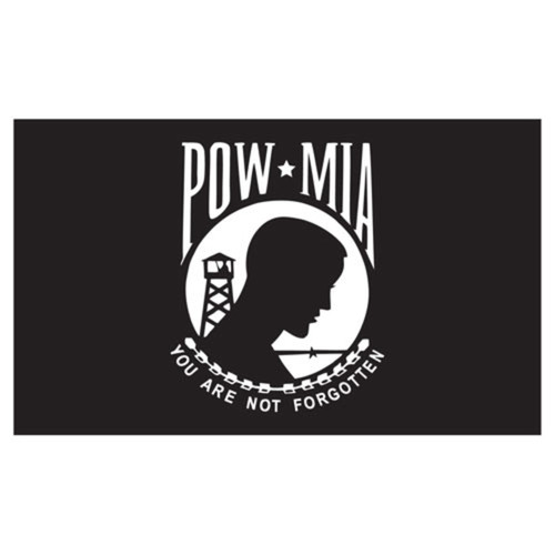 POW MIA 3ft x 5ft Printed Polyester Flag - Single Sided