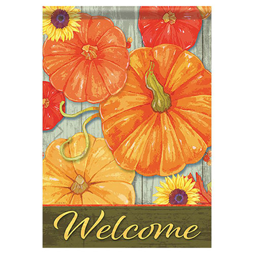 Carson Fall Garden Flag - Aerial Pumpkins - 12.5in x 18in