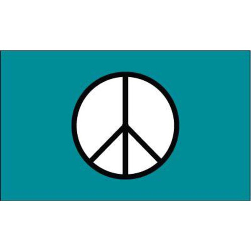 Peace Flag Green Standard 3ft x 5ft Polyester