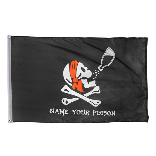Pirate (Poison) Flag 3ft x 5ft printed polyester