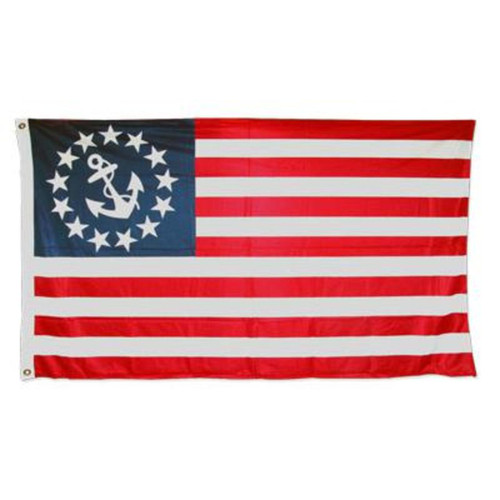 U.S. Yacht Anchor Flag 3ft x 5ft Super Knit Polyester Double Sided