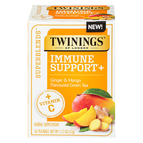 Twinings Superblends Caffeine-Free Wellness Green Tea -  Immune Support  - 16 Count