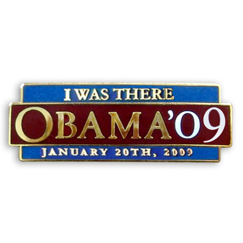 Barack Obama Lapel Pin -Inauguration Day - 1" x 1 3/4 "