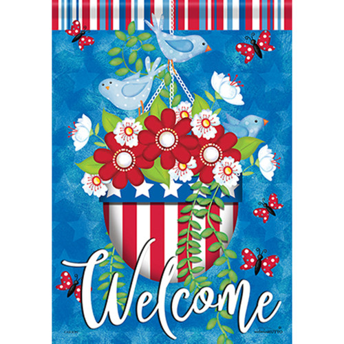 Carson Patriotic Banner Flag - Glory Birds - 28in x 40in