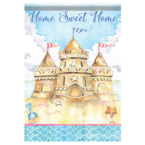 Carson Summer Garden Flag - Beach Castle - 12.5in x 18in