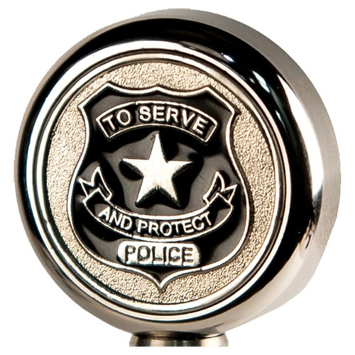 Motorcycle Flag Pole Decorative Topper - Police