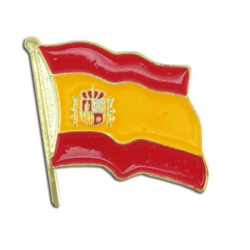 Spain Flag Lapel Pin - 3/4" x 1/2"