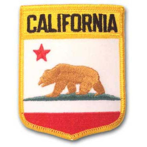 California Embroidered Patch - 3.75" x 2.87"