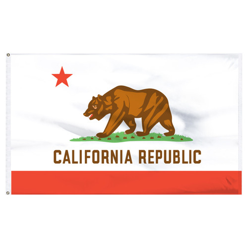 2-Foot x 3-Foot California Nylon Flag