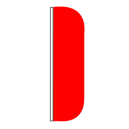 Solid Color Red Flutter Flags - 3ft x 8ft