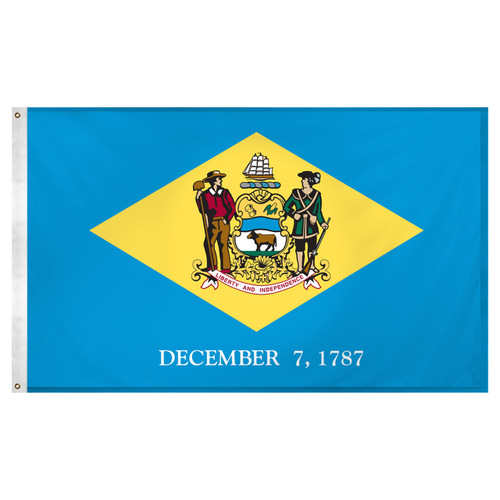 Delaware flag 3 x 5 feet Super Knit polyester