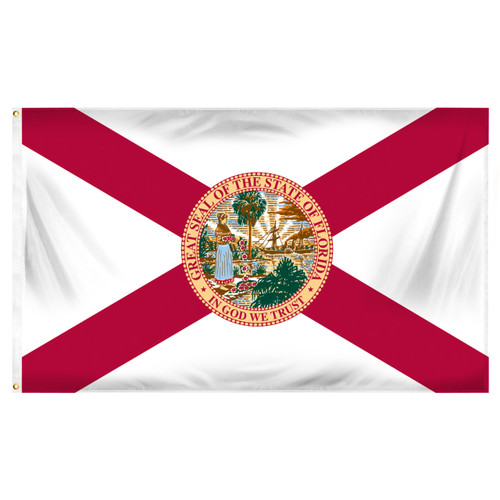 Florida 5ft x 8ft Sewn Polyester Flag