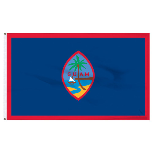 Guam Flag 5 x 8 Feet Nylon