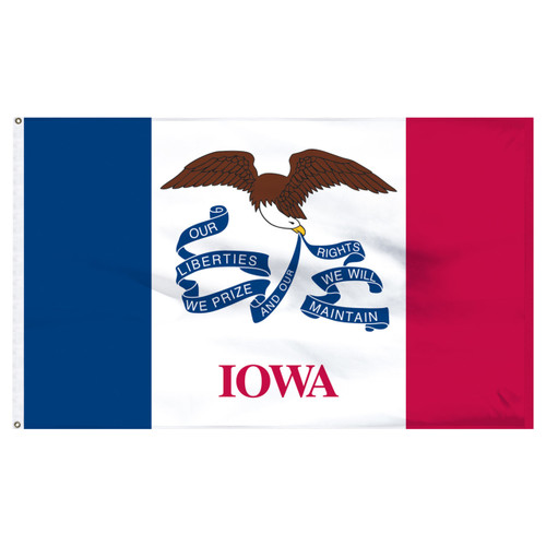 3-Foot x 5-Foot Iowa Nylon Flag