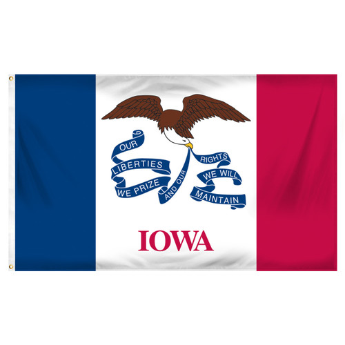 Iowa Flag 3ft x 5ft Printed Polyester Flag