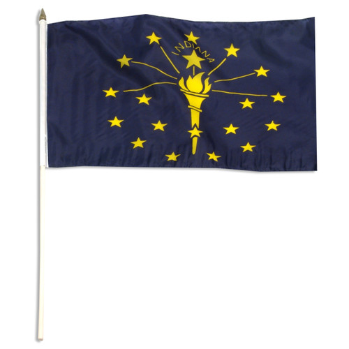 Indiana flag 12 x 18 inch