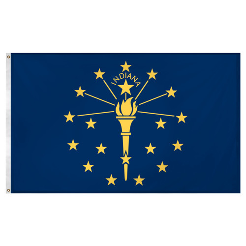 Indiana Flag 3ft x 5ft Super Knit polyester