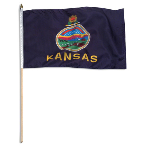 Kansas flag 12 x 18 inch