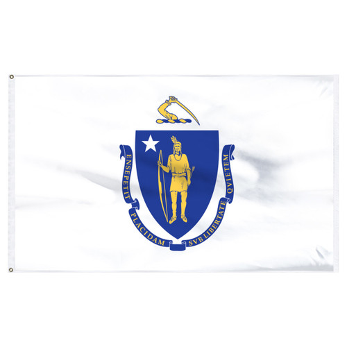 3-Foot x 5-Foot Massachusetts Nylon Flag