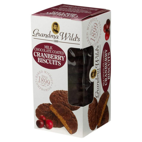 Grandma Wild’s Biscuit Carton - Chocolate Coated Cranberry - 5.29oz (150g)