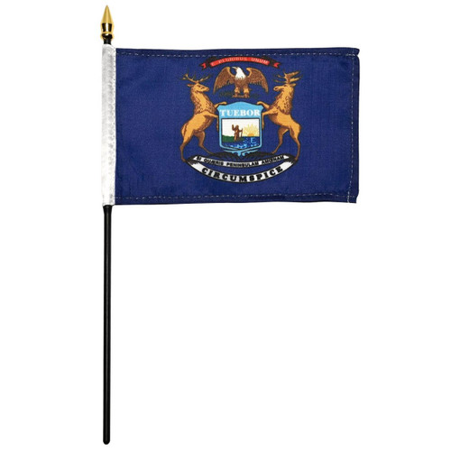 Michigan flag 4 x 6 inch