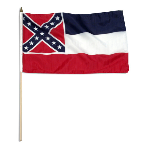 Old Mississippi flag 12 x 18 inch