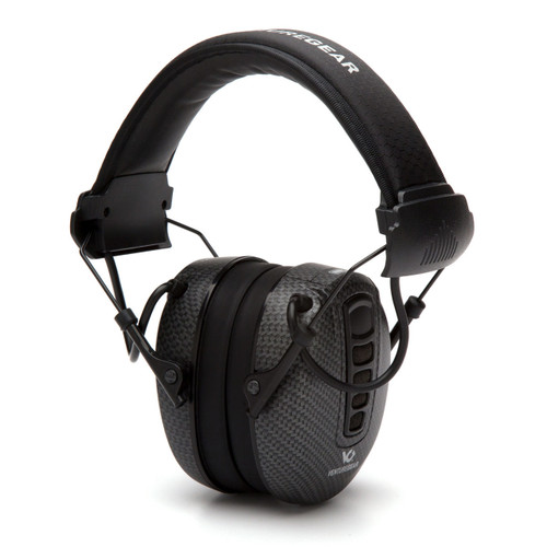 Pyramex Safety Clandestine Electronic Earmuffs - Black Graphite