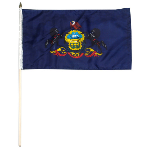 Pennsylvania stick flag 12in x 18in